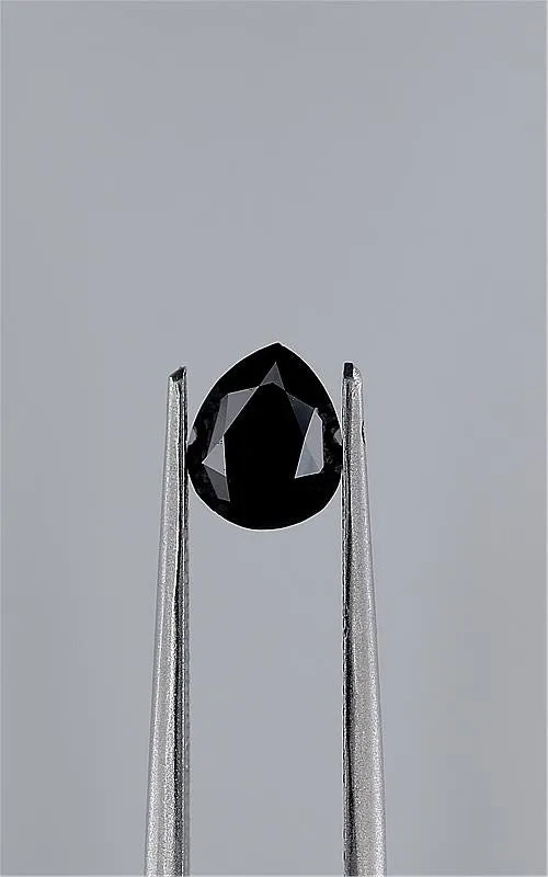 0.87ct Pear Natural Diamond (Colour Fancy Black, Clarity VVS2, Cut EX, GIA Certified)