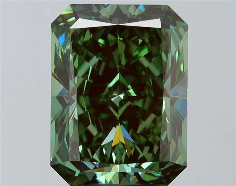 5.02ct Radiant Lab Grown Diamond (Colour Fancy Vivid Gray Green, Clarity VS1, IGI Certified)