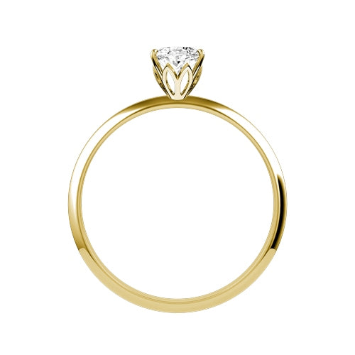 Oval Lab-grown Diamond Bridal Ring — front