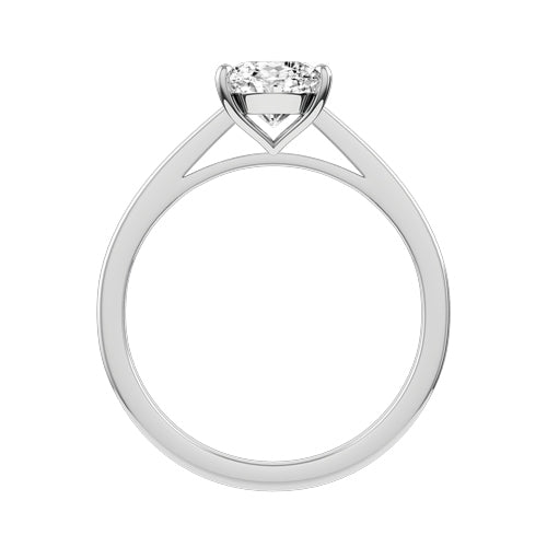 Oval Lab-grown Diamond Bridal Ring — front