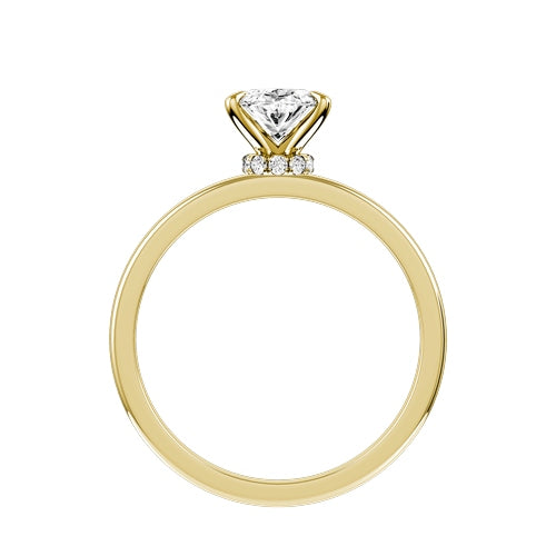 Oval Lab-grown Diamond Bridal Ring — front