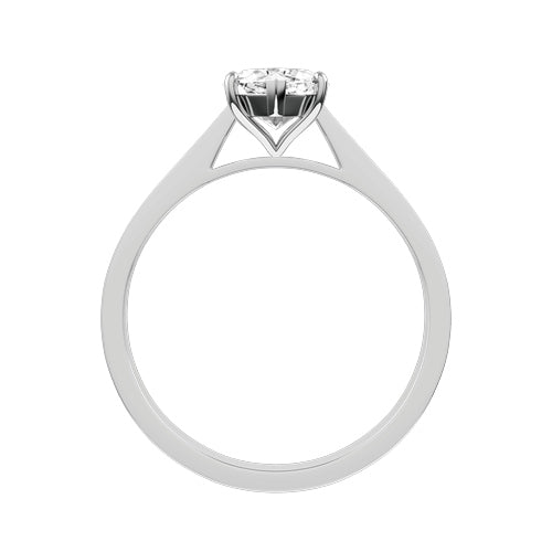 Pear Lab-grown Diamond Bridal Ring — front