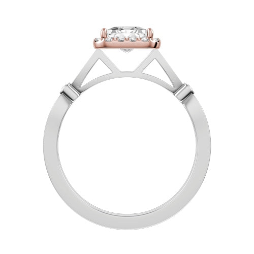 Princess Cut Lab-grown Diamond Bridal Ring — front