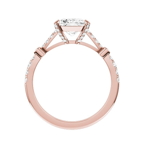 Princess Cut Lab-grown Diamond Bridal Ring — front