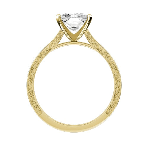 Princess Cut Lab-grown Diamond Bridal Ring — front
