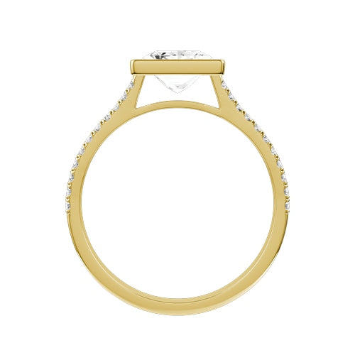Princess Cut Lab-grown Diamond Bridal Ring — front
