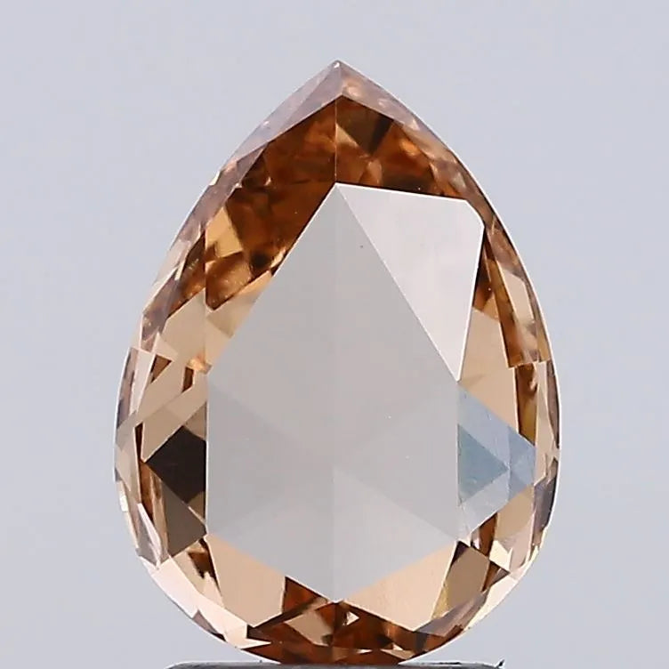 1.02ct Rose Lab Grown Diamond (Colour Fancy Light Brown, Clarity VVS2, IGI Certified)