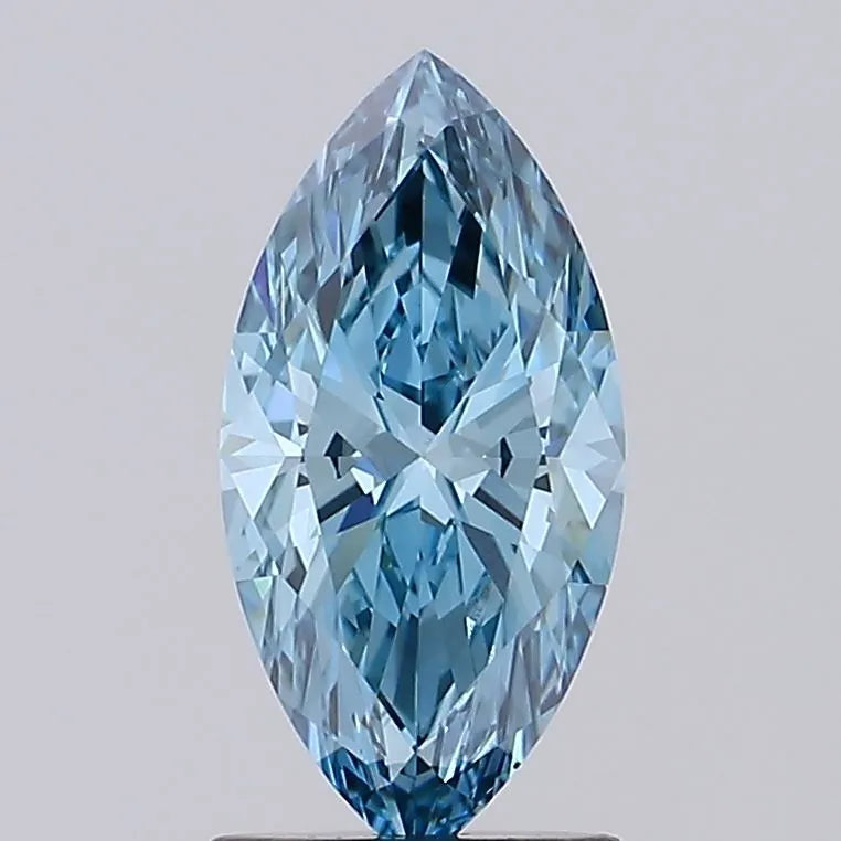 1.40ct Marquise Lab Grown Diamond (Colour Fancy Vivid Blue, Clarity VS1, IGI Certified)