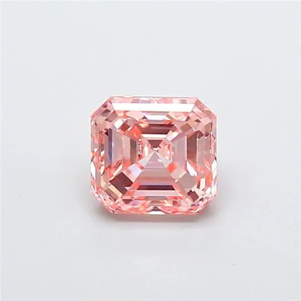 1.52ct Asscher Lab Grown Diamond (Colour Fancy Vivid Pink, Clarity VS1, IGI Certified)