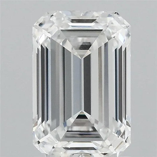 2.10ct Emerald Lab Grown Diamond (Colour F, Clarity VVS2, IGI Certified)