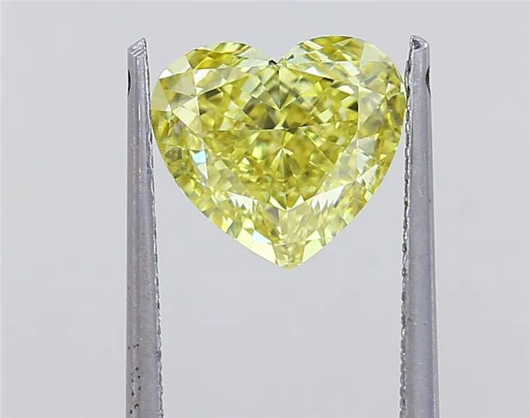 2.26ct Heart Lab Grown Diamond (Colour Fancy Intense Yellow, Clarity VS1, IGI Certified)