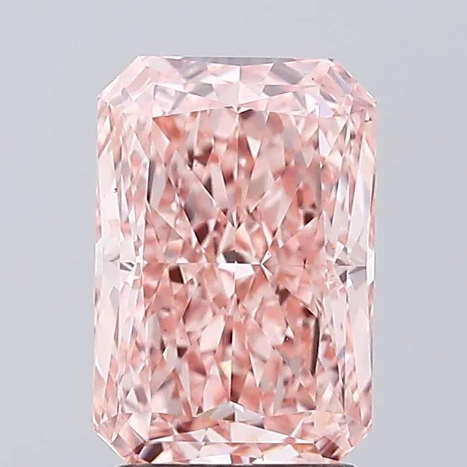 2.36ct Radiant Lab Grown Diamond (Colour Fancy Vivid Pink, Clarity VS1, IGI Certified)
