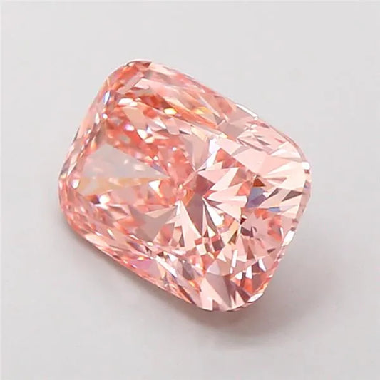 2.55ct Cushion modified Lab Grown Diamond (Colour Fancy Intense Pink, Clarity VS1, IGI Certified)