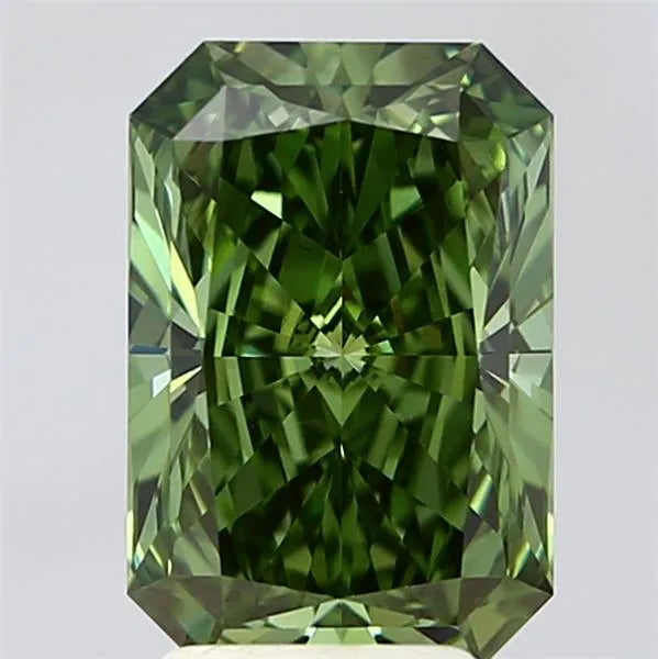 3.01ct Radiant Lab Grown Diamond (Colour Fancy Vivid Green, Clarity VS1, IGI Certified)