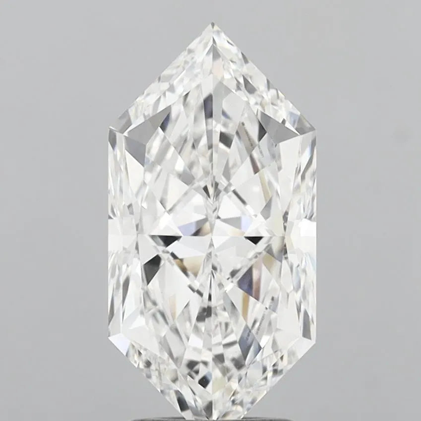 3.02ct Hexagonal Lab Grown Diamond (Colour E, Clarity VS2, IGI Certified)