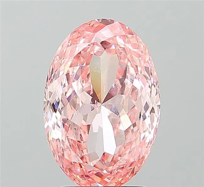 3.02ct Oval Lab Grown Diamond (Colour Fancy Vivid Pink, Clarity VS1, IGI Certified)