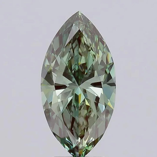 3.06ct Marquise Lab Grown Diamond (Colour Fancy Vivid Green, Clarity VVS2, IGI Certified)