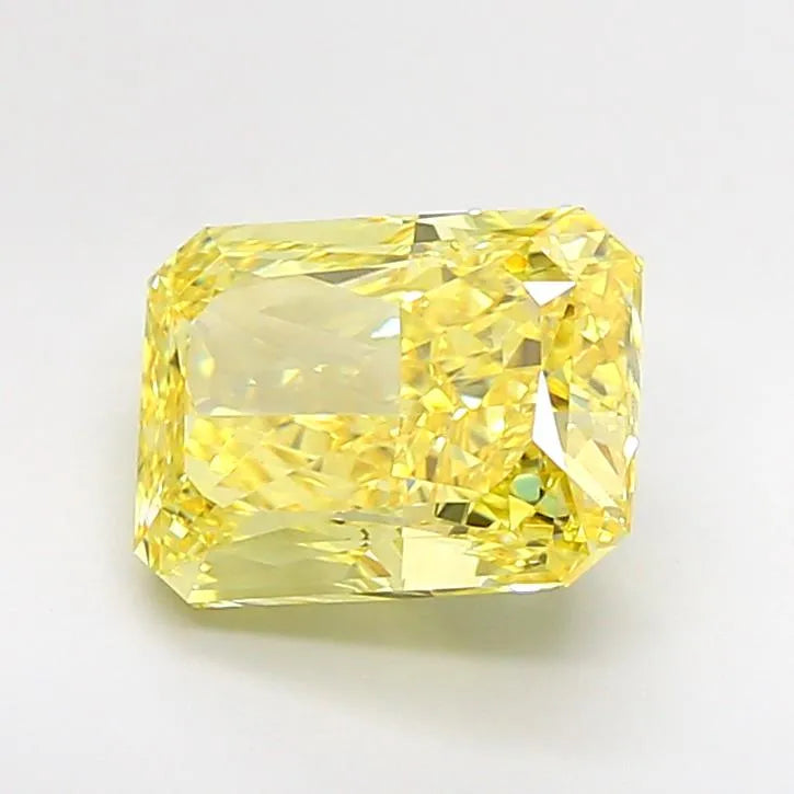 3.51ct Radiant Lab Grown Diamond (Colour Fancy Vivid Yellow, Clarity VS1, IGI Certified)