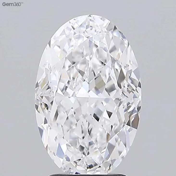 3.62ct Oval Lab Grown Diamond (Colour D, Clarity VVS1, IGI Certified)