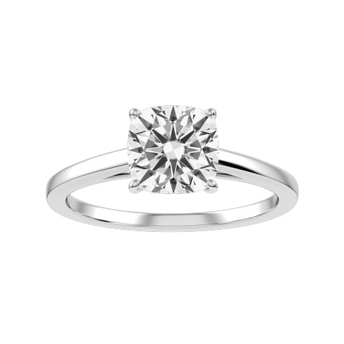 Cushion Lab-grown Diamond Bridal Ring — down