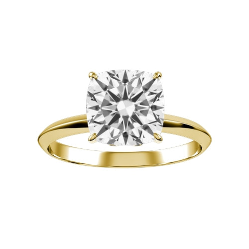 Cushion Lab-grown Diamond Bridal Ring — down