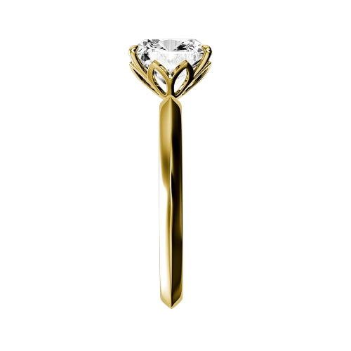 Cushion Lab-grown Diamond Bridal Ring — side