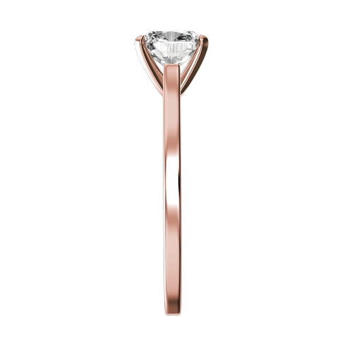 Cushion Lab-grown Diamond Bridal Ring — side