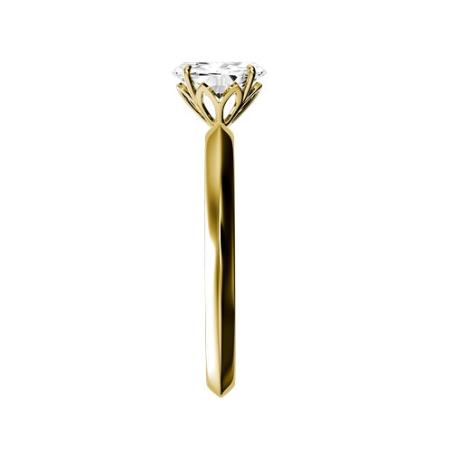 Oval Lab-grown Diamond Bridal Ring — side