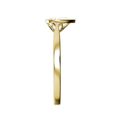 Pear Lab-grown Diamond Bridal Ring — side