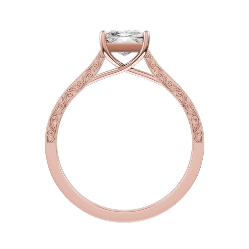 Princess Cut Lab-grown Diamond Bridal Ring — front