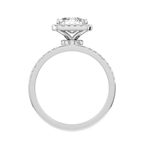 Princess Cut Lab-grown Diamond Bridal Ring — front
