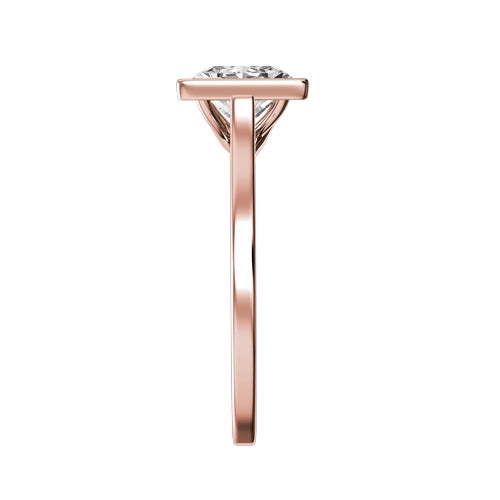 Princess Cut Lab-grown Diamond Bridal Ring — side