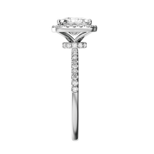 Princess Cut Lab-grown Diamond Bridal Ring — side