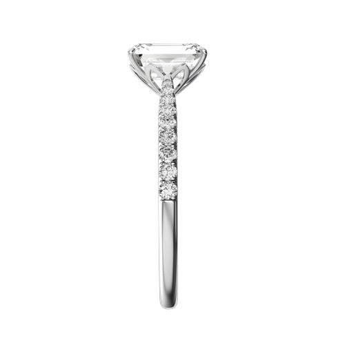 Radiant Lab-grown Diamond Bridal Ring — side