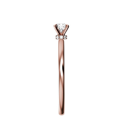 Round Lab-grown Diamond Bridal Ring — side