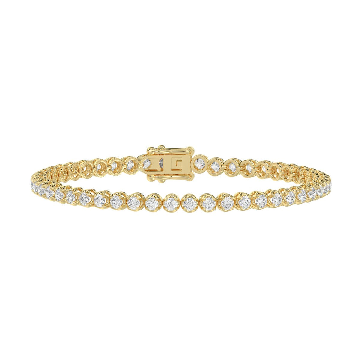 Light Weight (Fusion) Lab Grown Diamond Tennis Bracelet